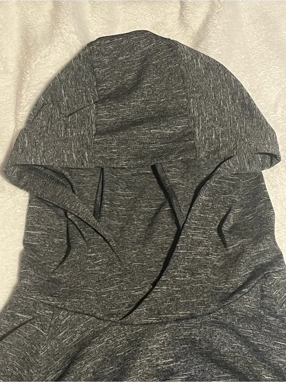 Nike Women's Heather Charcoal Lightweight Long Sleeve Crew Top